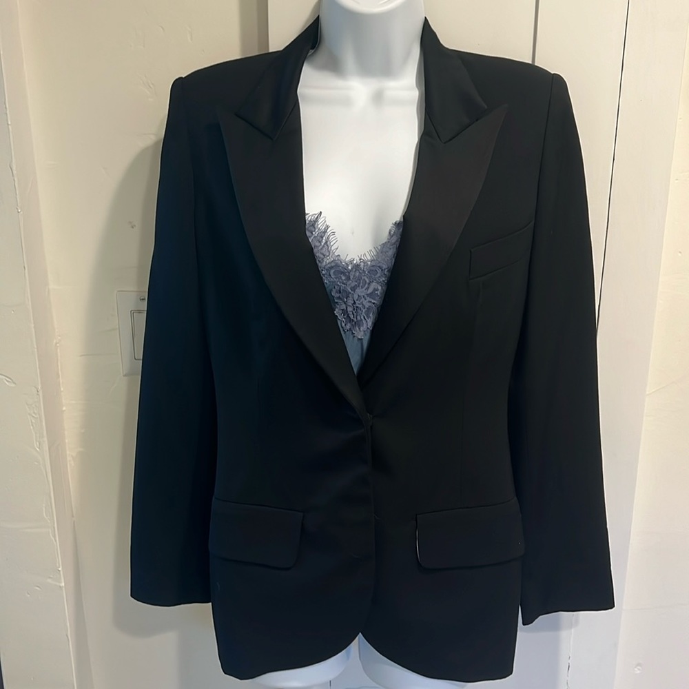 Alexander McQueen black blazer size 40 - Picture 1 of 10